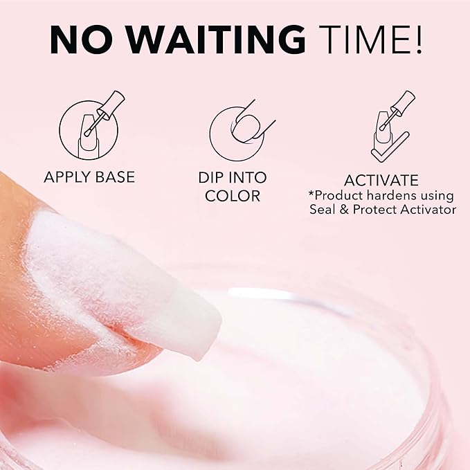 Kiara Sky Long Lasting Nail Dip Powder Pink Tones 1 oz, Rural St. Pink