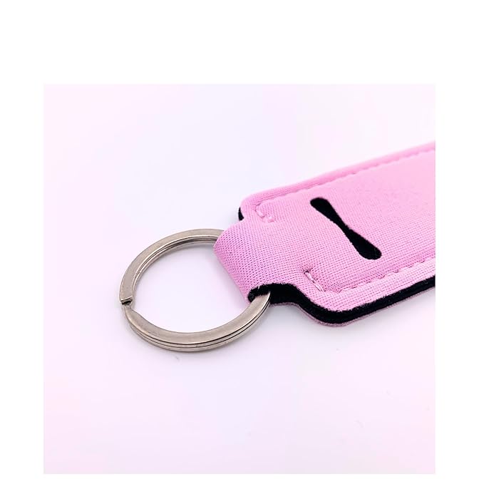 Peaches and Cream Chapstick 3-Pack. Includes Bonus Lip Balm Holder Keychain (Pink). Limited Edition Flavor from the Chapstick I Love Summer Collection, Unique Gift Bundle from