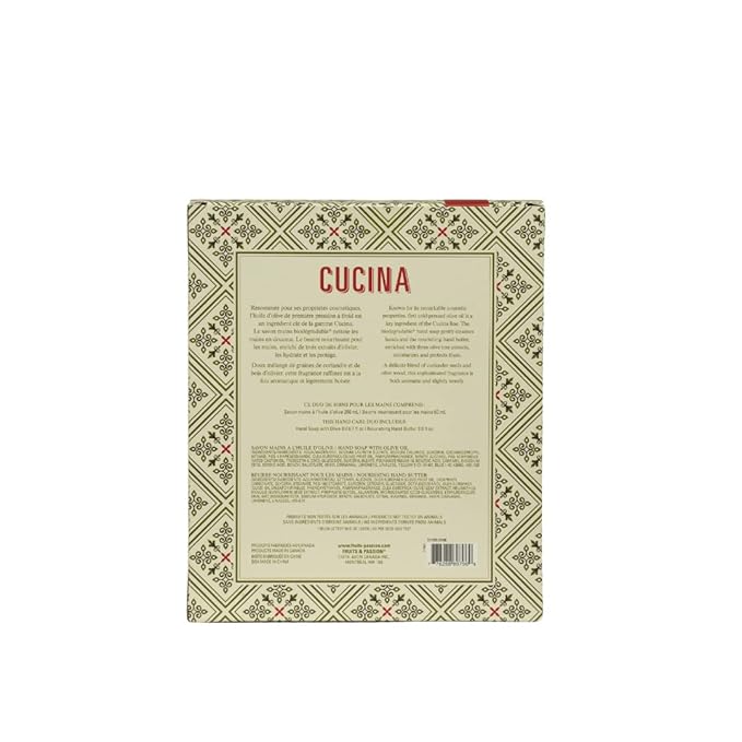 Fruits & Passion Cucina Coriander and Olive Tree Hand Care Duo