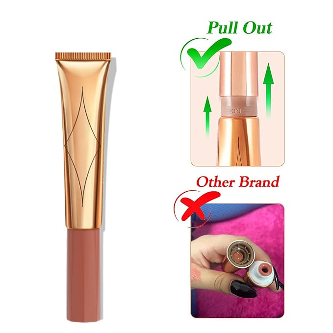Liquid Blush Beauty Wand, Cream Blush Stick,Face Concealer Contouring Shaping,Long Lasting & Smooth Natural Matte Finish,with Cushion Applicator Attached Easy to Blend.(02# Peach Pink)
