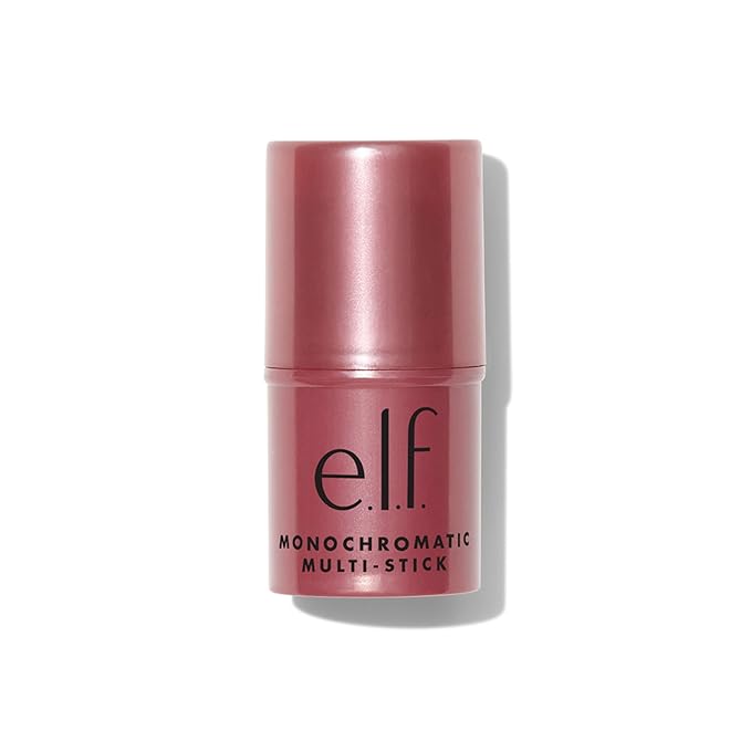 e.l.f., Monochromatic Multi Stick, Creamy, Lightweight, Versatile, Luxurious, Adds Shimmer, Easy To Use On The Go, Blends Effortlessly, Sparkling Rose, 0.17 Oz