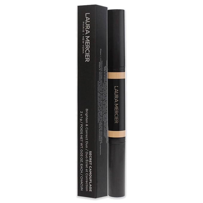 Laura Mercier Secret Camouflage Concealer Duo Stick - 1W Light with Warm Undertones Women 2 x 0.03 oz