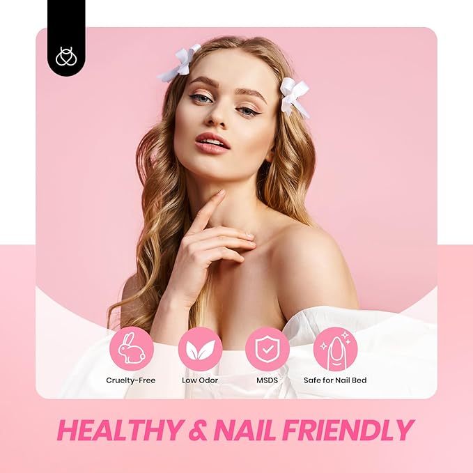 Beetles Jelly Gel Nail Polish Set - 6 Colors Nude Pink Brown Shimmer Giltter Fall Gel Polish Kit Sheer Transparent Effect Soak Off UV Lady with Dreams Collection Gift for Women