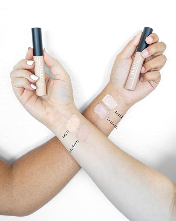 Gabriel Toolkit Concealer + Foundation | Organic, Clean Beauty Set + Cosmetic Travel Bag (Medium Beige SET, 1)