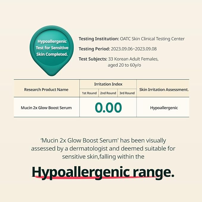 METAFORET Vegan Mucin 2x Glow Boost Serum 3.38oz 100ml / Day and Night Face Moisturizer for Dry, Sensitive, Acne Prone Skin, Dark Spot, Hydrating, Nourishing, Anti Aging, No More Snail Mucin