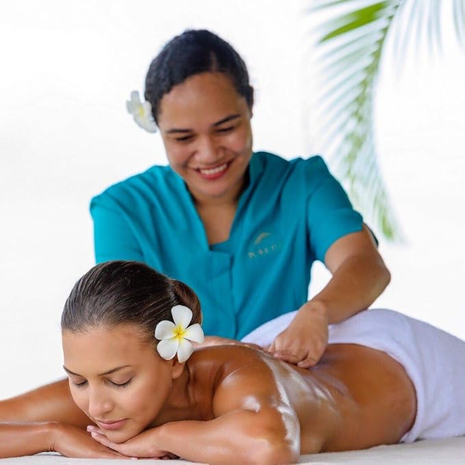 Pure Fiji Spa Gift for Women - Body Gift Box Include: Body Lotion 1Fl.Oz, Nourishing Exotic Oil 1 Fl.Oz, Body Butter 0.5oz & Sugar Rub 2oz, Scent White Gingerly