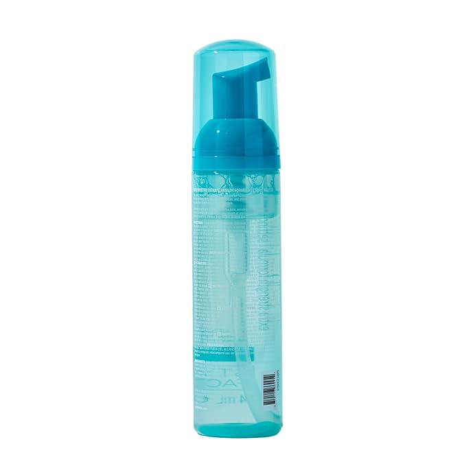 Style Factor EDGE BOOSTER Extra Strength Setting Mousse โ Frizz Control, Extra Volume, and Conditioning โ 2.5oz Turquenite Mousse for Curly Hair