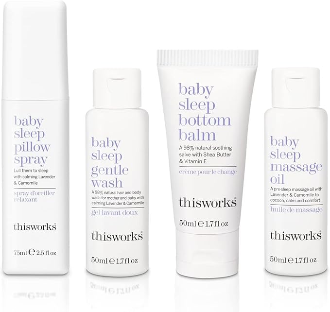 thisworks Baby Sleep Bedtime Ritual Gift Set, A Natural Sleep Range for Babies and Children, 1 Set
