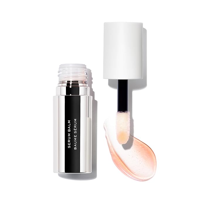 MAKE Serum Balm – Hydrating Lip Oil Treatment – Softening, Smoothing and Plumping Lip Cream – All Day Comfort, Gloss and Shine, Halo Moon 0.15 Oz