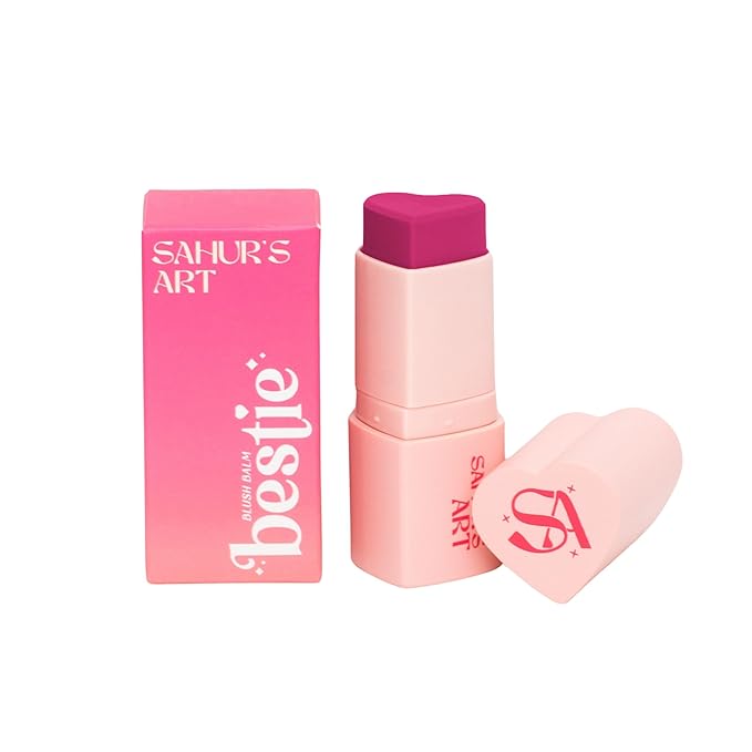 Bestie Blush Balm Stick Heart Shaped for Cheeks