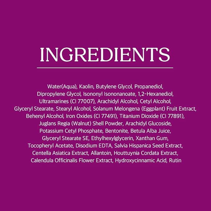 Papa Recipe Kaolin Mud Mask with Eggplant Extract – Hydrating Creamy Clay Mask for Pore Care, Gentle Exfoliation & Daily Use – With 6 Types of Hyaluronic Acid & Cica – Korean Skincare