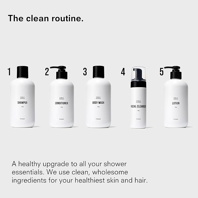 Public Goods Conditioner for Women & Men | Natural Conditioner to Protect & Moisturize Dry Hair | Made with Organic Essential Oils | Sulfate & Paraben Free | Vegan Friendly | 12 Fl Oz Bottle