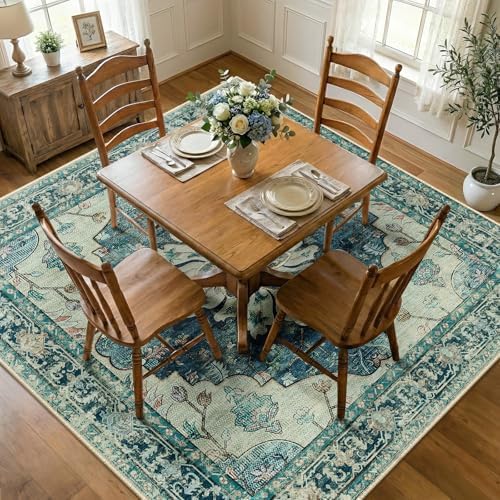 RELEANY Washable Area Rug, Square 8'x8' - Image 2