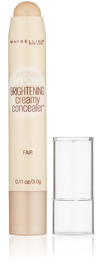 Maybelline New York Dream Brightening Creamy Concealer, Fair, 0.11 oz.