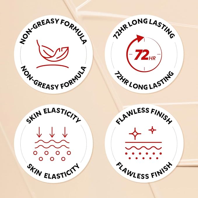 TIRTIR Mask Fit Red Cushion Foundation | Full coverage, Weightless, Skin fit, Satin Glow Finish, Korean Makeup BB Foundation, beauty, Tattoo cover up, Buildable (#22W Sheer Beige, 0.63 Fl Oz)