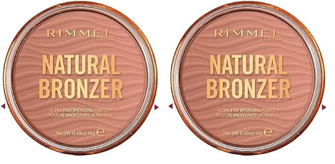 Rimmel London Natural - 021 Sun Light - Bronzer, Matte Finish, 0.49oz (Pack of 2)