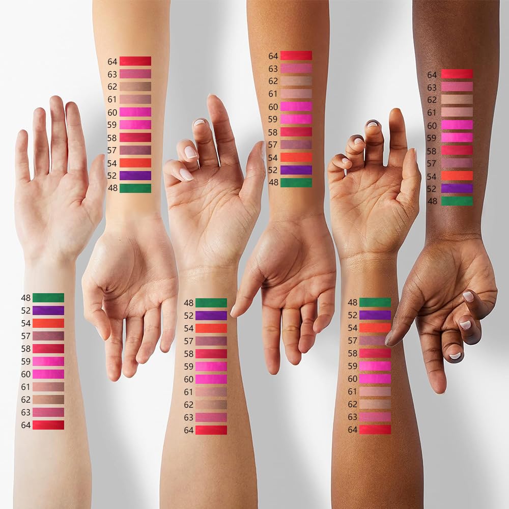 evpct 1Pcs Fuchsia Red Matte Lip Liner & Liquid Lipstick Stain Makeup Set for Women, Fuchsia Lip Liner Stain Long Lasting Waterproof Smudge Proof, Cruelty Free Lip Stick Makeup 24 hours originales, 60