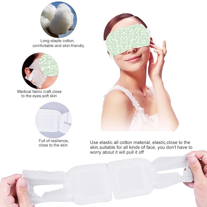 Steam Eye Mask, 15 Packs Hot Steam Eye SPA Mask Relieve Eyestrain Remove Dark Circle Lavender Fragrance Warming Eye Patch