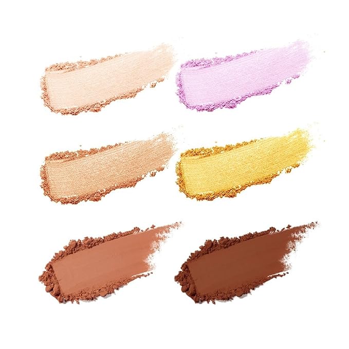 Profusion Cosmetics Jurassic Paddock Playground 6 Shade Face Palette, Achieve Stunning Look with Effortless Luminosity for Radiant and Glamorous Finish