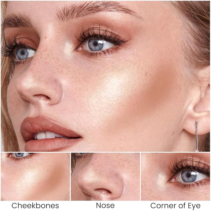 evpct 2in1 Face Shaping & Contouring Stick Cream Contour Concealer Bronzer Stick Makeup Kit for Beginner Face Highlighter Makeup Stick contorno maquillaje de maquillaje profesional,NEW Universal Light