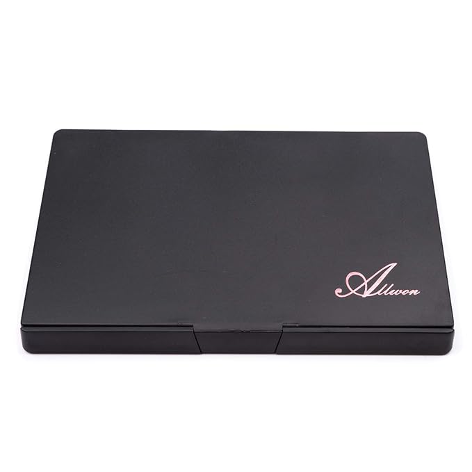 Empty Magnetic Eyeshadow Makeup Palette with Mirror and 12Pcs 26mm Round Metal Pans