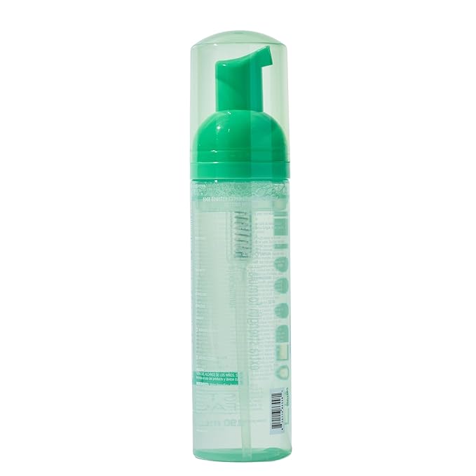 Style Factor EDGE BOOSTER Extra Strength Setting Mousse โ Frizz Control, Extra Volume, and Conditioning โ 6.4oz Green Beryl Mousse for Curly Hair