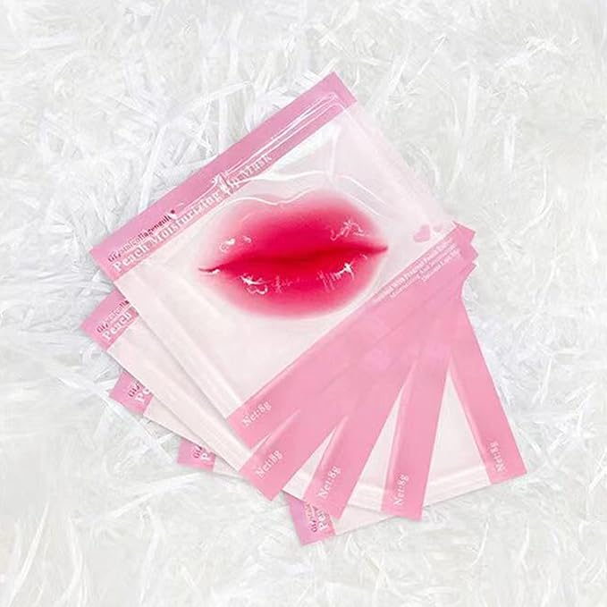 30 pieces of Moisturizing Collagen Crystal Lip Mask - Anti-Ageing & Anti Chapped, Reduce lip Wrinkles, Fade Lip Color, Make Skin Smooth And Firm Collagen Lip Pieces (Rose)