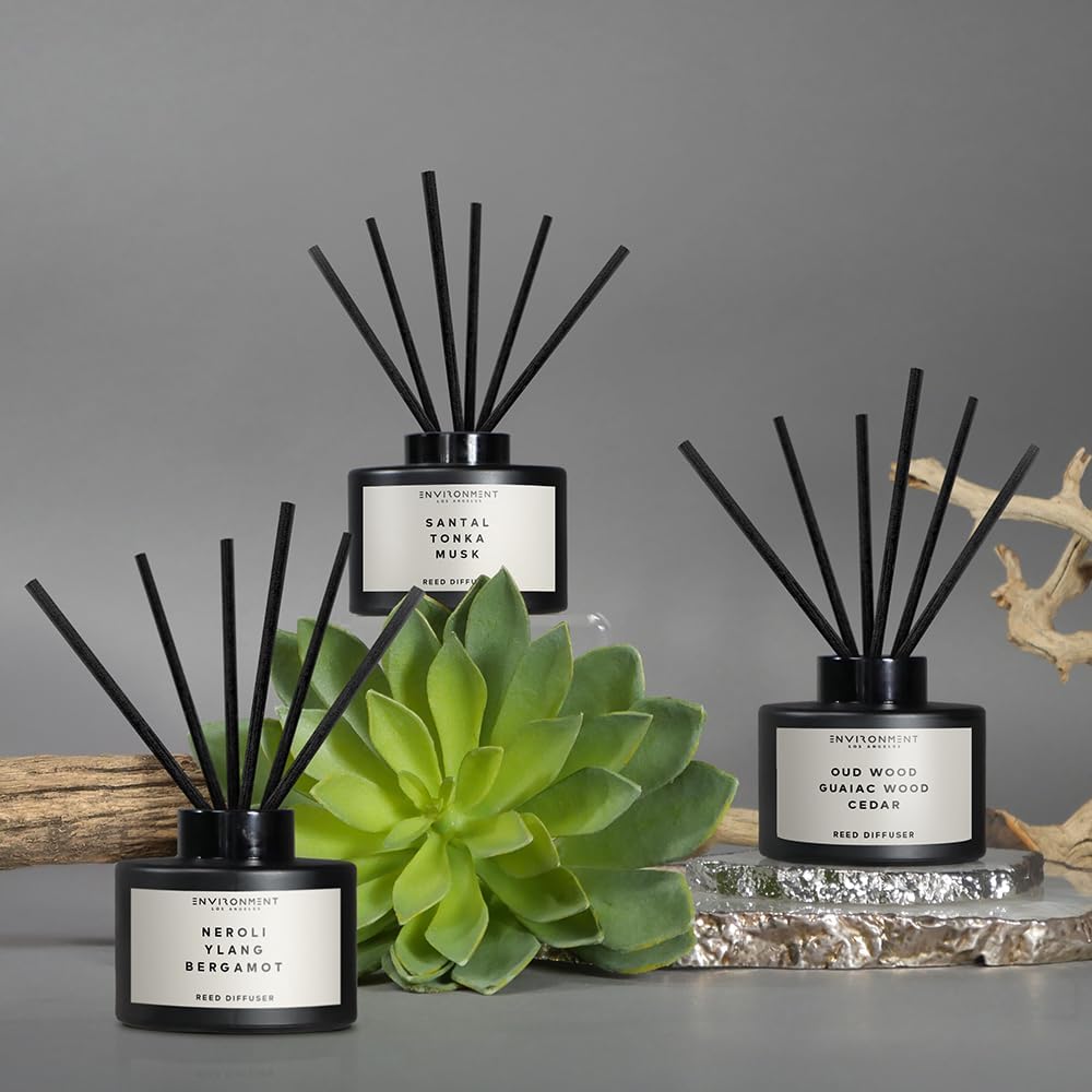 Environment Inspired by Designer Perfume DYPT Reed Diffuser, 200ml Luxury Scented Aromatherapy (Baies | Currants | Quince) Reed Diffusers for Home, Diffusing Oil Fragrance, Home Fragrance Products