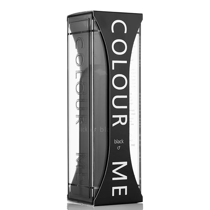 COLOUR ME Milton-Lloyd Black Homme - Eau de Parfum - Long Lasting Perfume for Men - Vanilla, Sandalwood Cologne for Men - Woody Men's Cologne - 3 oz.
