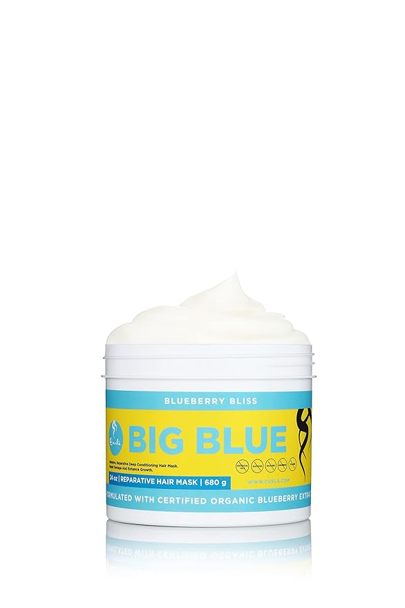 Curls Blueberry Bliss Reparative Hair Mask - Deep Conditioning - Repair, Protect, Restore, and Grow Your Detangle and Moisturize Hair - All Curly Hair Types, 24 Oz