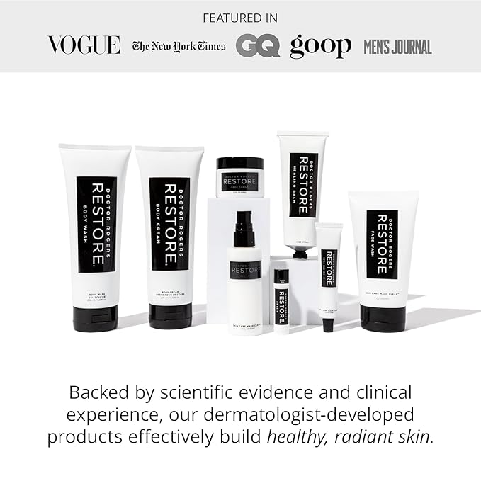 Doctor Rogers Hydrating Body Wash, Moisturizing Shower Cleanser, Dermatologist-Created Bath Soap For Women & Men, Cleanses & Repairs the Skin Barrier, Paraben & Sulfate-Free, 236 ml / 8 fl oz