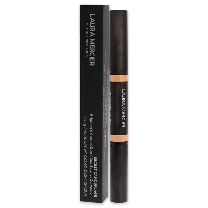 Laura Mercier Secret Camouflage Concealer Duo Stick - 2W Light with Warm Undertones Women 2 x 0.3 oz