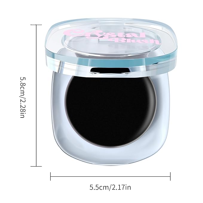 KYDA Black Cream Blush, Color Changing Tint, Magic Black Blush for Cheek & Lip, Natural Pink Glossy Face Blusher, Moisturizing Lightweight, Crystal Make Up Blush