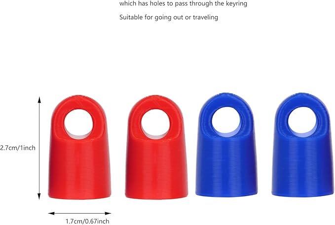Keychain Cap For Aquaphor Healing Ointment 0.35 Ounce Tubes,4 Pack Portable Lid Cap Suitable For Travel And Outings