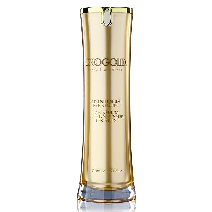 OROGOLD 24K Intensive Eye Serum for Wrinkles, Puffiness - Anti Aging Serum For Youthful Looking Skin - Under Eye Skin Softening Serum - 50 ml. / 1.76 fl. oz.
