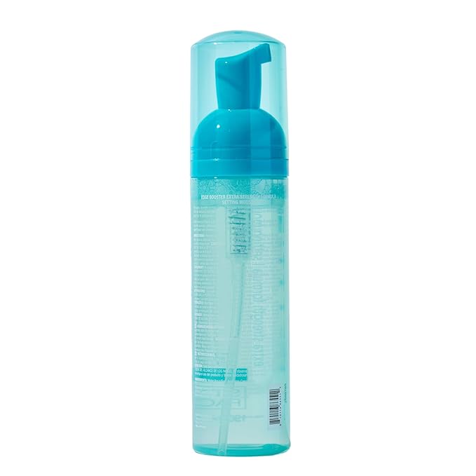 Style Factor EDGE BOOSTER Extra Strength Setting Mousse โ Frizz Control, Extra Volume, and Conditioning โ 6.4oz Turquenite Mousse for Curly Hair