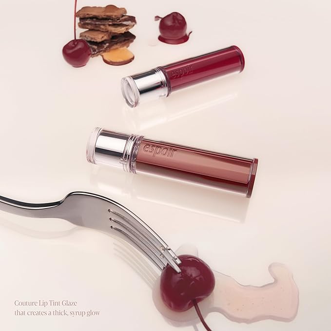 Espoir Couture Lip Tint Glaze #23 Affogato 0.14oz | Volumizing Lip Stain with Syrupy Shine | Long-Lasting & Vibrant Color for Radiant Lip Look | Moisturizing & Glossy Lip Tint | Korean Lip Makeup