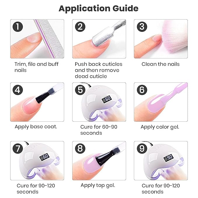 RARJSM Nude Gel Nail Polish Purple Glitter 6pcs Set 7.5ml Jelly Shimmery Sheer Violet Nail Gel Polish Iridescent Sparkly Light Purple Pink Translucent Natural Skin Tone Color Soak off UV LED Cured