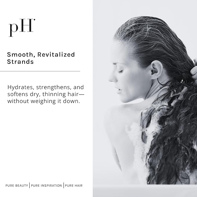 pH PURE HAIR Rejuvenating Hair Growth Shampoo for Thinning & Loss Treatment - Natural Sulfate-Free Shampoo Formula with Licorice & Orange Blossom Extracts - 8.45 oz