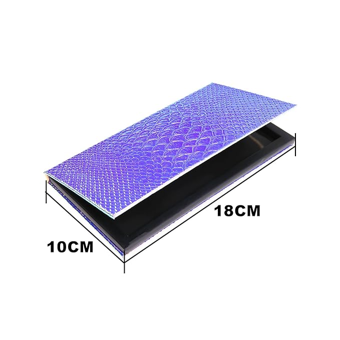 Large Empty Eyeshadow Makeup Box Magnetic Cosmetics Palette Fish Scale DIY Storage Tray Box Holder