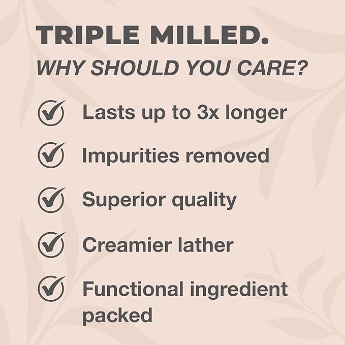 One With Nature Dead Sea Salt Soap 4oz 3-Pack – Purifying Soap Bar with Dead Sea Minerals for Face & Body, for Men & Women