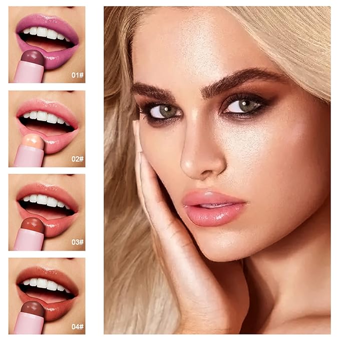 Plumping Lip Balm - Tinted Lip Balm Plumper - Enhancing & Hydrating Lip Moisturizer Fade Lip Lines Lip Care 0.17Oz/4.8g - 02 SAKURA PINK