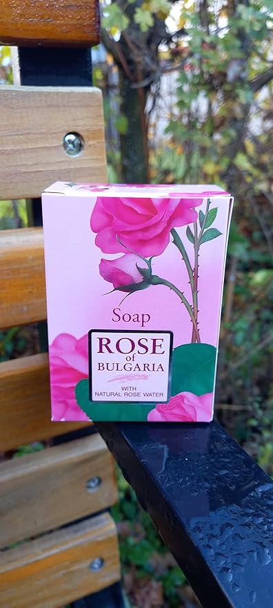 Gift set"Rose of Bulgaria" for WOMEN - HAIR SHAMPOO for Women, COSMETIC SOAP for Women, HAND CREAM with Rose Essential Oil and Rose Water