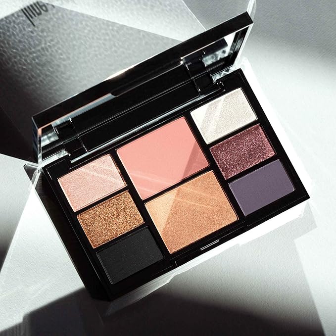 Lune+Aster Double Booked Face & Eye Palette - This online exclusive palette features a mauve blush, bronze highlighter and six show-stopping velvety eyeshadows to create an elevated look for any special occasion.