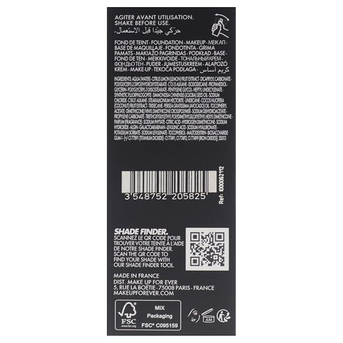 HD Skin Hydra Glow - 1R12 Cool Ivory by Make Up For Ever for Women - 1 oz Foundation