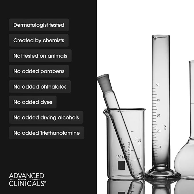 Advanced Clinicals Hyaluronic Acid Moisturizer Body Cream W/Vitamin E | Hydrating Cream & Body Lotion For Women & Men To Help Improve Look of Wrinkles, Dry Skin, Crepey Looking Skin, W/Travel Size