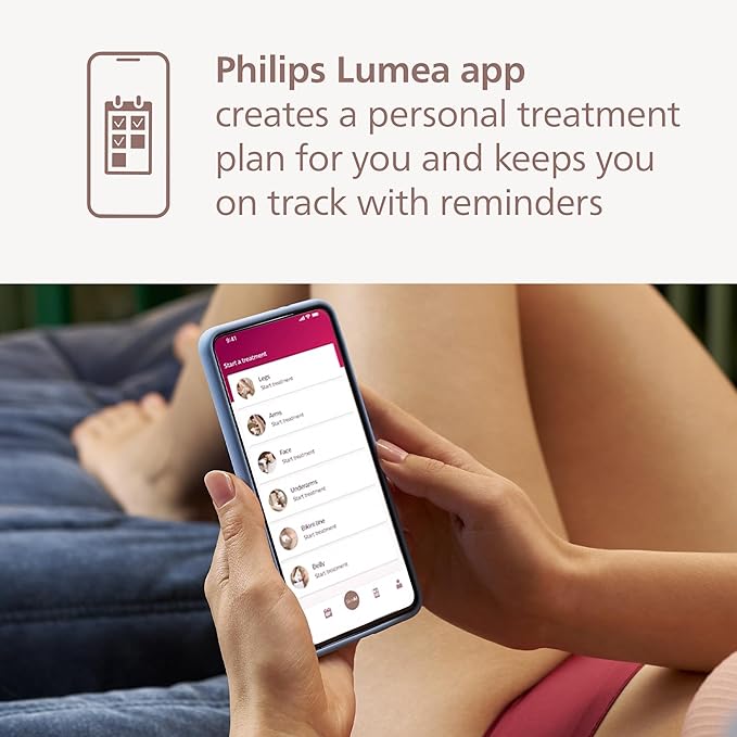 Philips Lumea 9000 Series IPL Hair Removal Device - Alternative to Laser Hair Removal, SenseIQ Technology and Lumea App, 4 Attachments for Body, Face, Bikini & Underarms, for Women & Men, BRI984/03