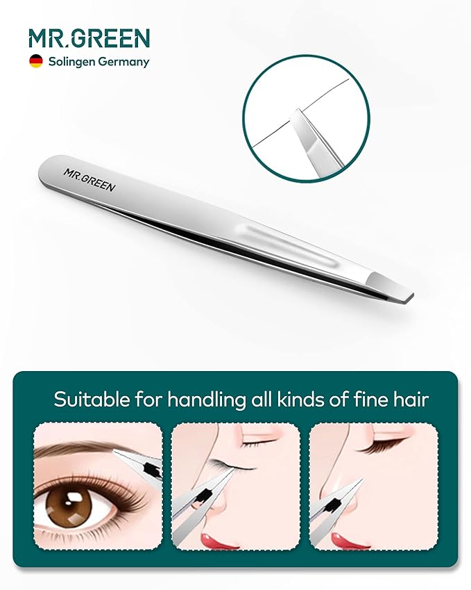 MR.GREEN Nail Clipper 3Pcs Set, Stainless Steel Manicure Pedicure Set with Nail Clippers, Glass Nail File & Tweezers, Medical Grade Grooming Kit with Travel Case Gift Box for Man & Woman (Pink)