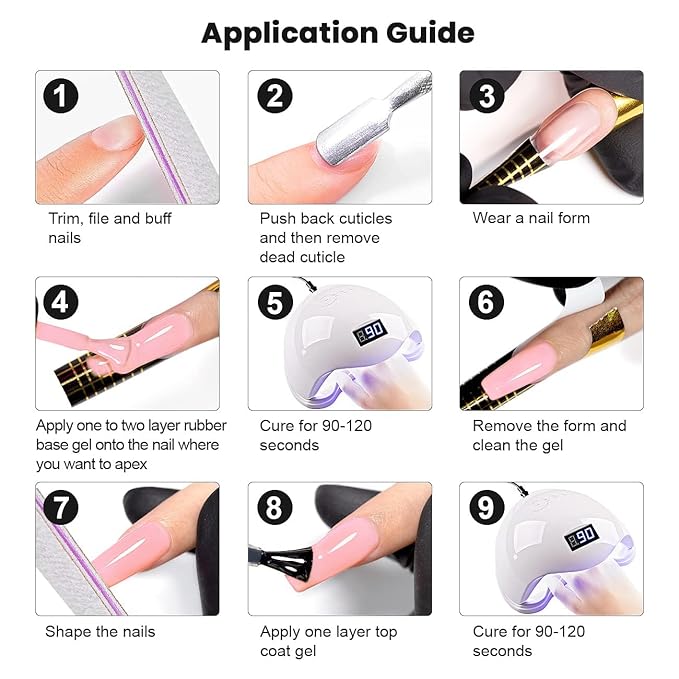 RARJSM Nude Rubber Base Gel Nail Polish Set Clear Sheer Milky White Opaque Pink Builder Base Gel in a Bottle Hard Extension Gel Skin Tone 6 Netural Colors Cured for Nails at Home Salon DIY Beginner