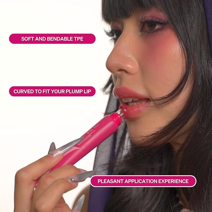 LipLock Jelly Serum for Dry Lips, Long-Lasting, Hydrating, Plumping, Glossy Mask with Rose PDRN, Carrot Collagen, Pillow Peptide, Moisturizing Tinted Lip Balm. (Grape Crush)